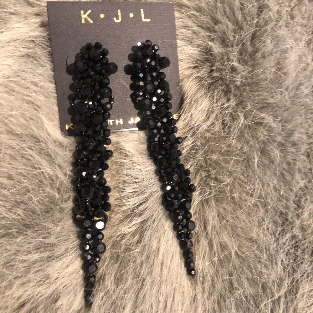 Kenneth Jay Lane black earrings